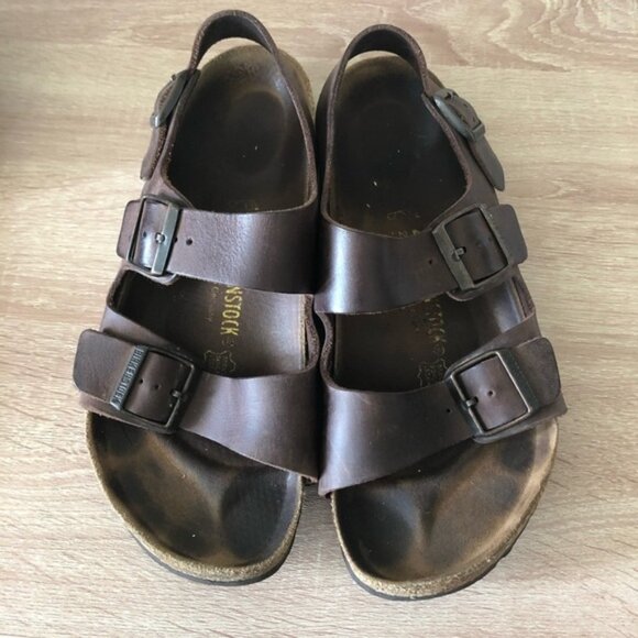 Birkenstock Milano Brown Sandals size 42 - Picture 1 of 16